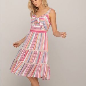 Miss Me Striped bow front striped sundress excellent condition size Small